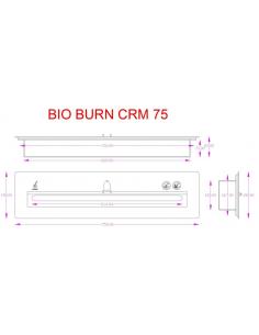 Quemador de bioetanol de piedra cerámica Kalcifer 75 inox 2