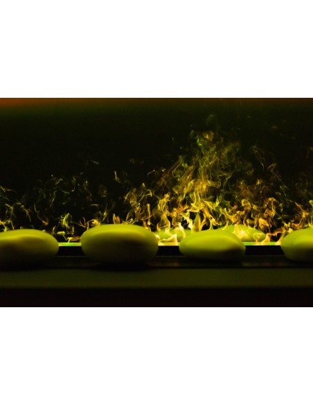 Detalle fuego vapor de agua Kalcifer 150 cm amarillo