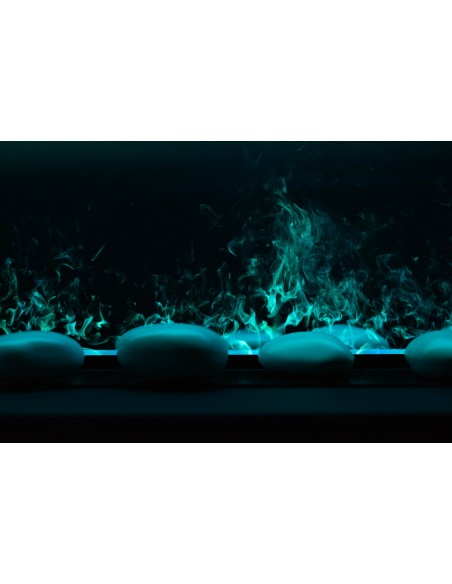 Detalle fuego vapor de agua Kalcifer 150 cm azul