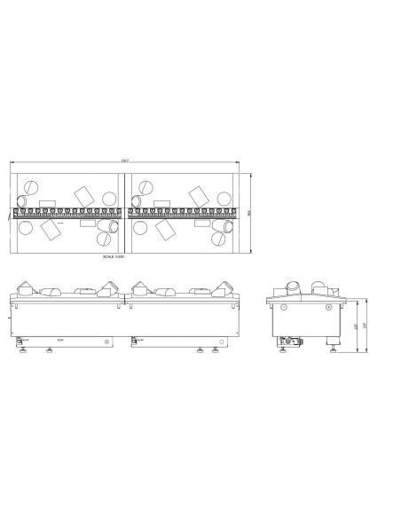 OPTI MYST VAPOR MULTICOLOR OMC 1000 CON TRONCOS DIMPLEX
