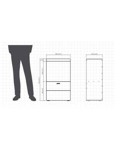 Modelo Steamy, medidas