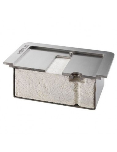 Quemador de bioetanol Ruby Fires Xaralyn negro 4114 detalle piedra