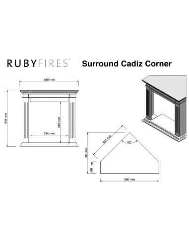 CADIZ CORNER ELECTRICO RUBY F XARALYN