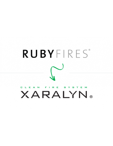 Quemador de bioetanol Ruby Fires Xaralyn negro 4114 marca