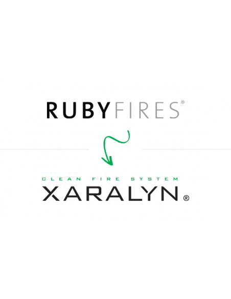 Quemador de bioetanol Ruby Fires Xaralyn negro 4114 marca