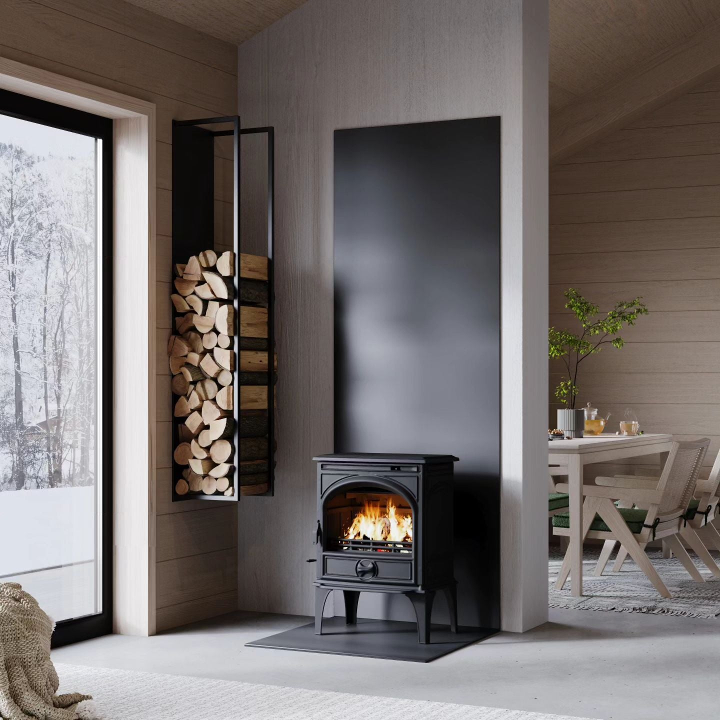 Qué tener en cuenta para instalar una chimenea de pellet o leña