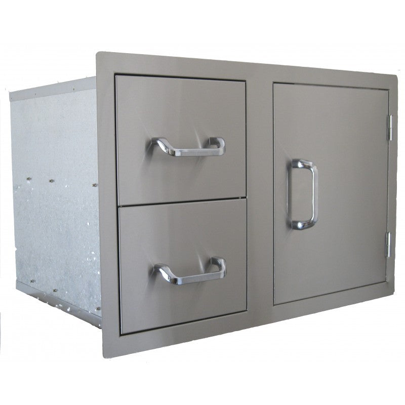 SET 2 CAJONES + PUERTA ENCASTRABLE INOX BEEFEATER ESTUFAMANIA