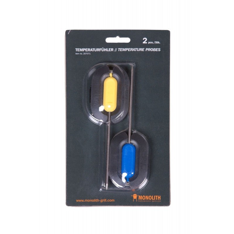 Dos sondas para el termómetro o sonda alimenticia funcional por Bluetooth Thermolith de Monolith
