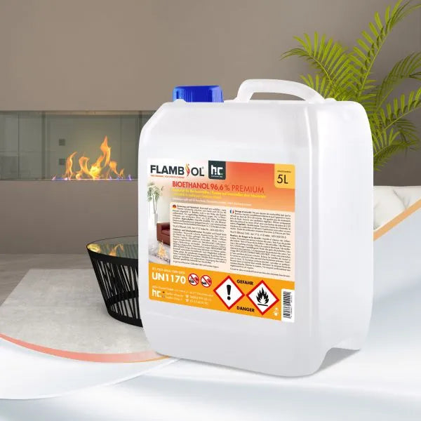 Bioetanol 96.6 % Hofer Chemie. 4 x 5 Litros. Total 20 litros