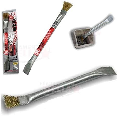 Pincel de acero Rasqueta para estufas de Pellet