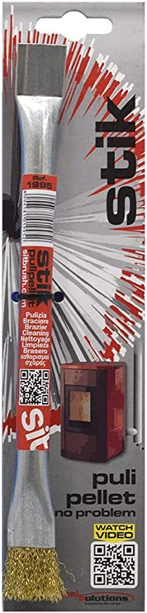 Pincel de acero Rasqueta para estufas de Pellet