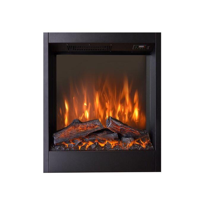 Estufa eléctrica CADIZ RUBY FIRES XARALYN con acabado en color rubí y diseño moderno para ambientes acogedores.