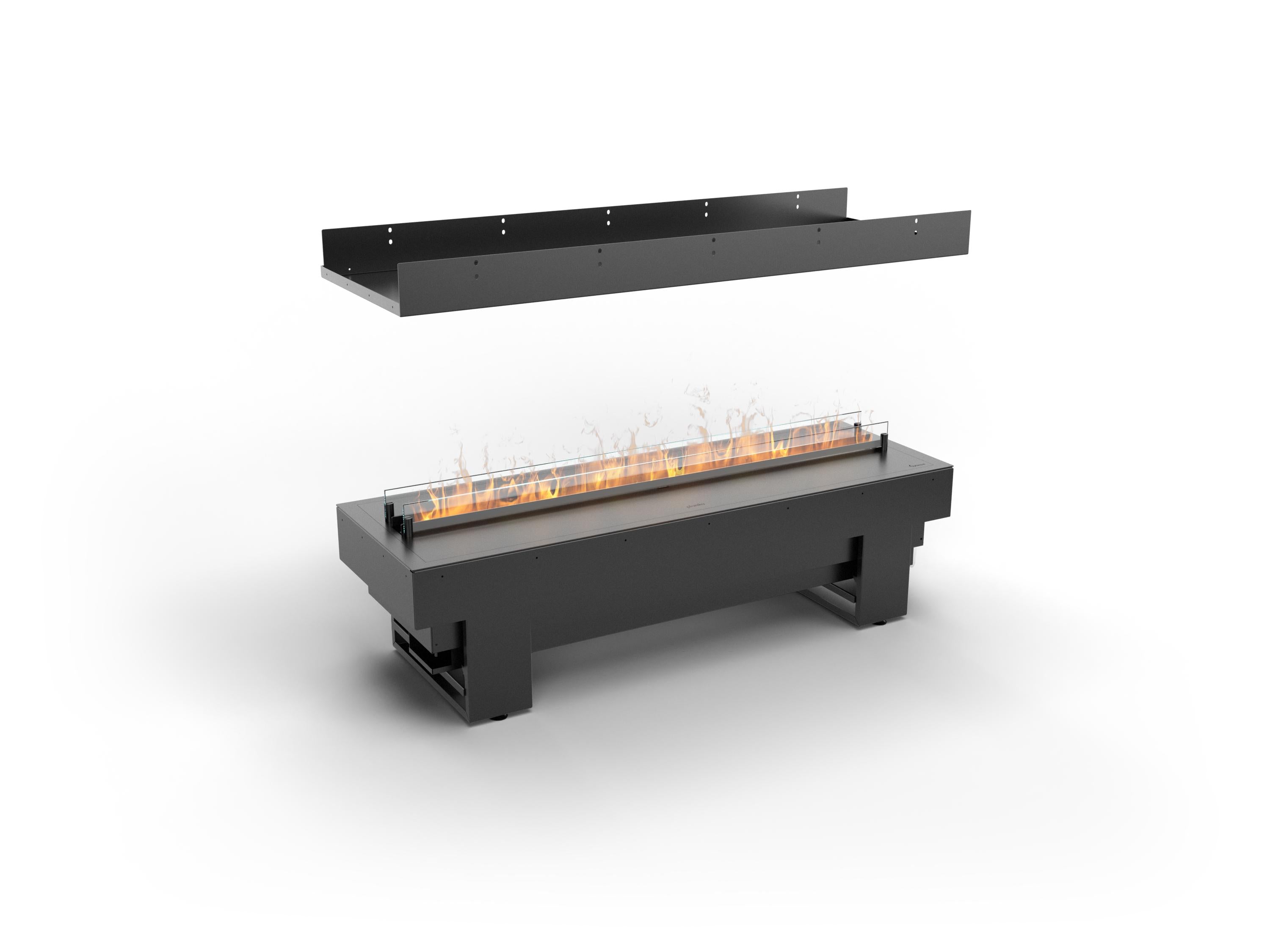 Cool Flame 1000 Fireplace Planika  forma isla