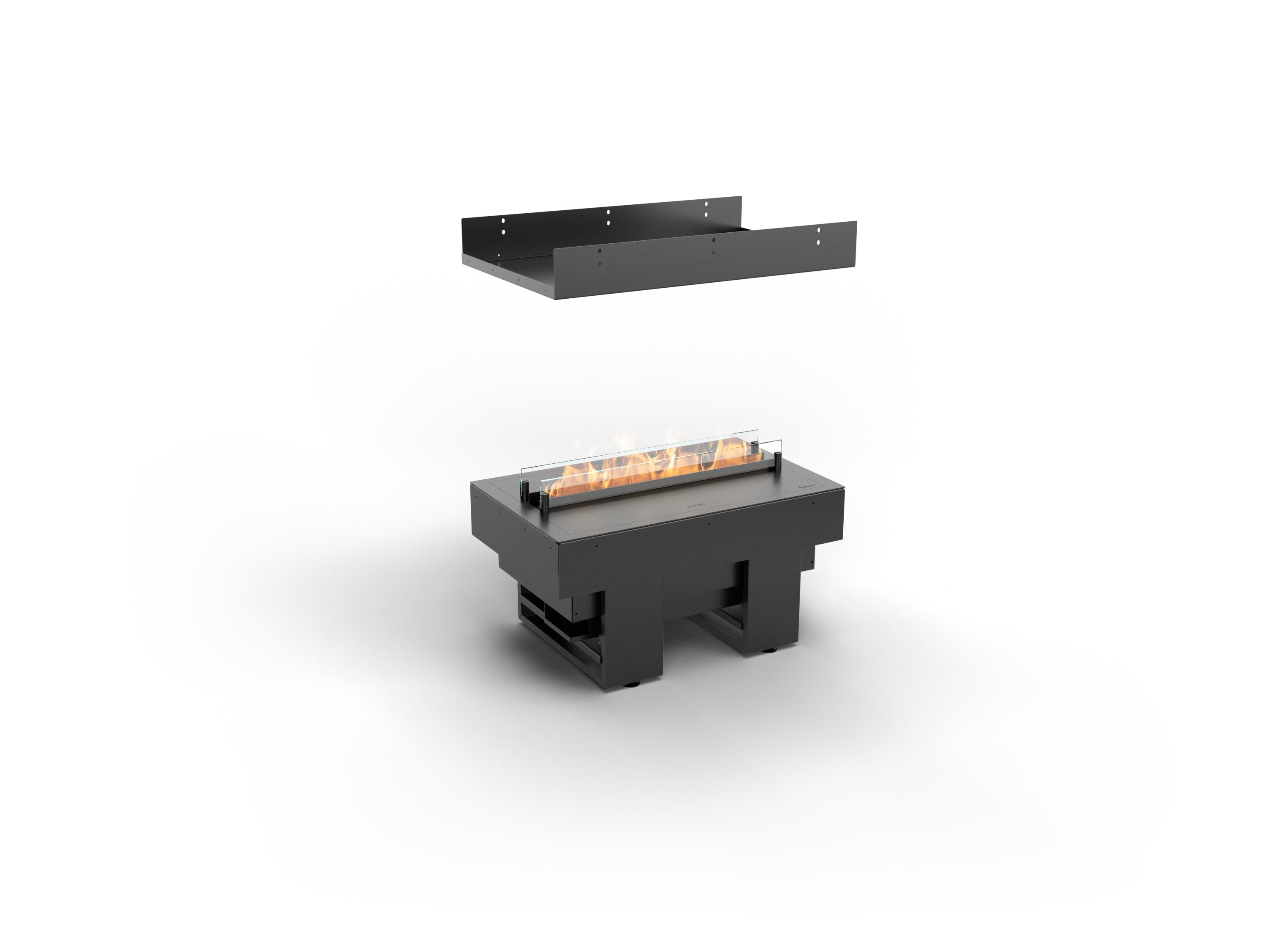 Cool Flame 500 Fireplace Planika forma isla