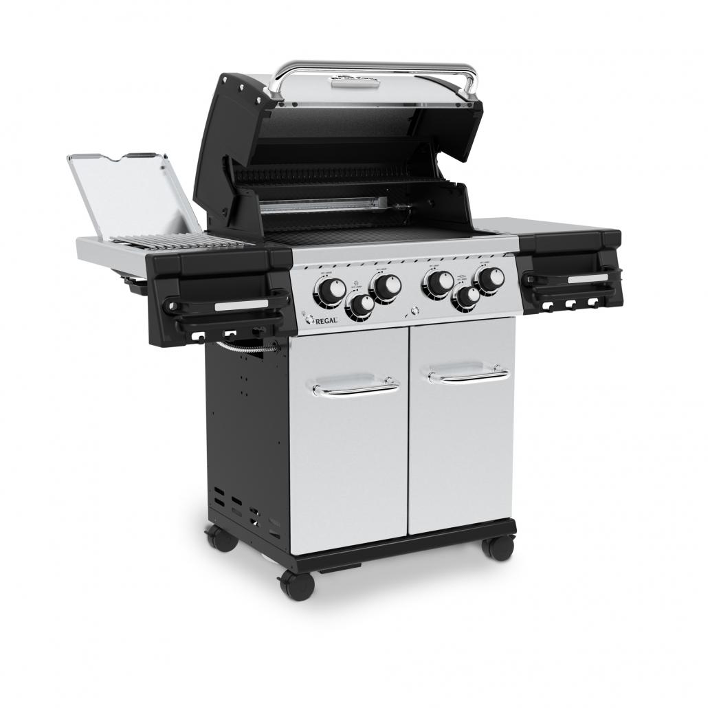 Barbacoa gas Regal S490 Pro Ir Broil King abierta