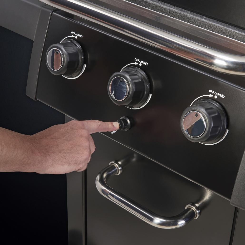 Barbacoa de gas Royal 390 Shadow encendido