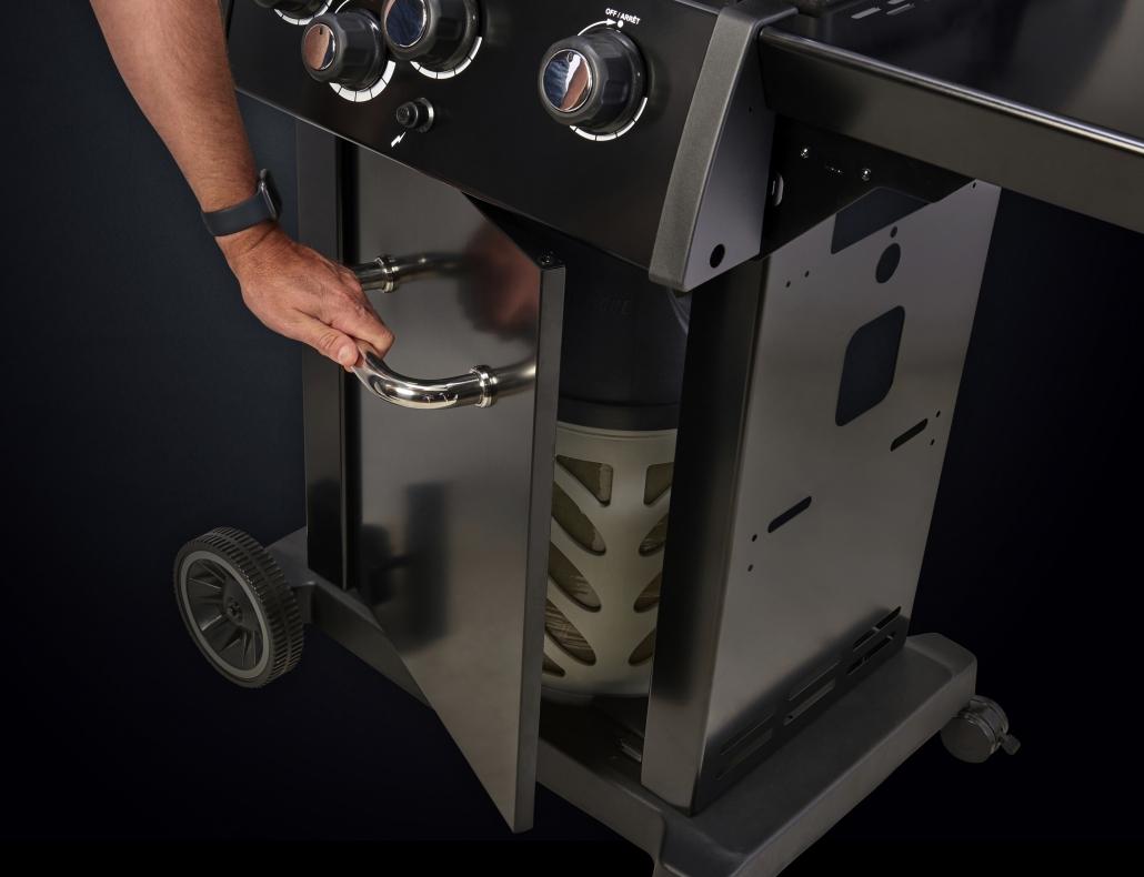 Barbacoa de gas Royal 320 Shadow almacenaje