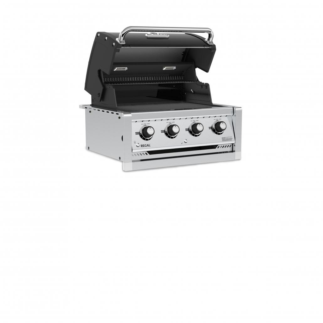 Barbacoa gas Regal 420 Encastrable Broil King lateral