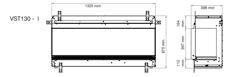 Chimenea eléctrica HOLO VISTA - Dimplex