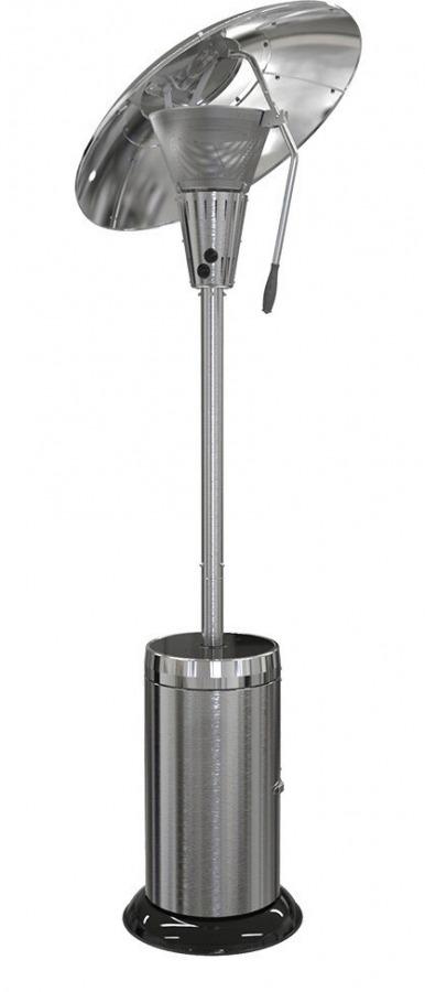 Calefactor de gas plateado Sahara X Veltron 13 kW