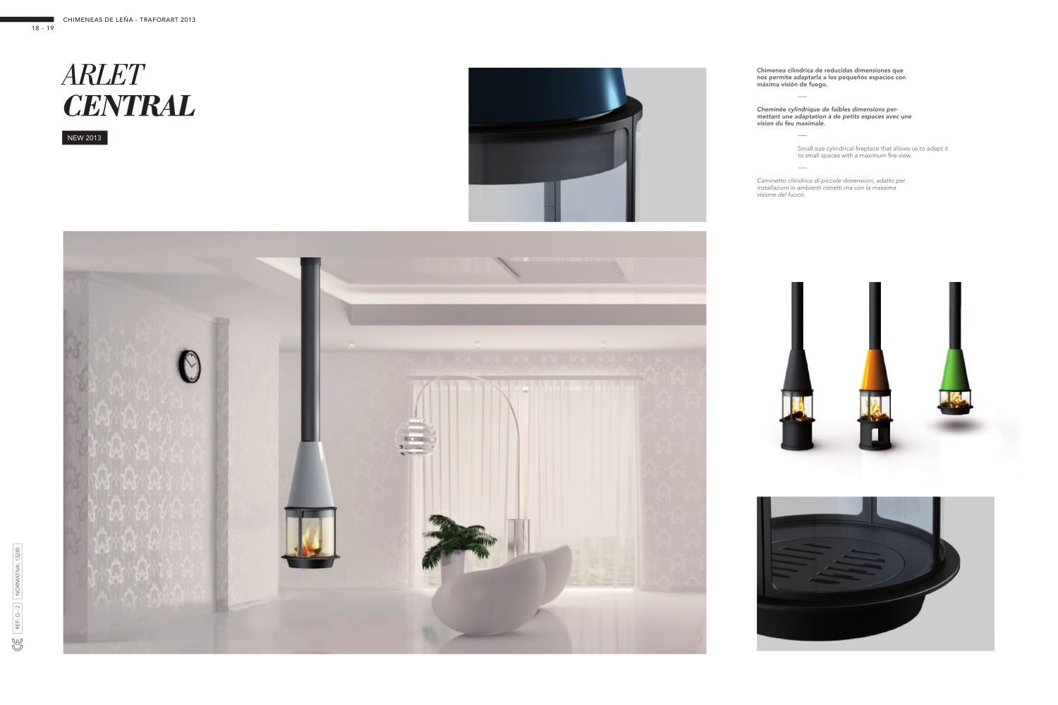 ARLET CENTRAL LEÑA TRAFORART - medidas