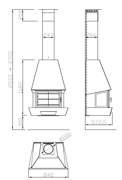 RAC FRONTAL LEÑA TRAFORART medidas