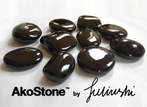 PIEDRAS CERAMICAS NEGRAS AKOSTONE