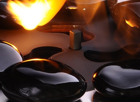 PIEDRAS CERAMICAS NEGRAS AKOSTONE