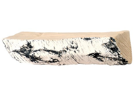 Troncos cerámicos Akowood ID 5 Abedul grande, decorativos para chimeneas, con acabado en imitación madera natural.