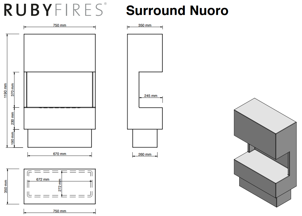 NUORO BIOETANOL RUBY FIRES XARALYN