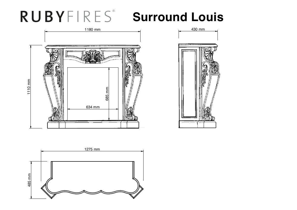 LOUIS XV ELECTRICO RUBY FIRES XARALYN