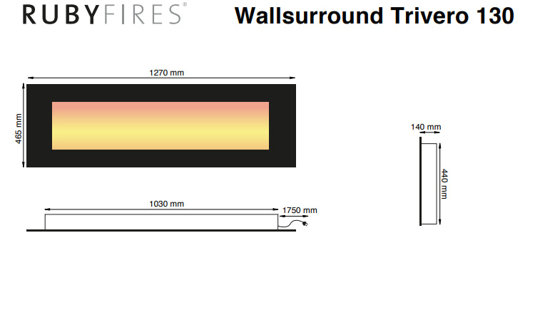 TRIVERO 130 RUBY FIRES