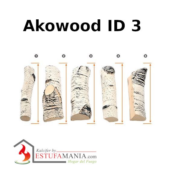 TRONCOS DECORATIVOS AKOWOOD ID 3 ABEDUL PEQUEÑO