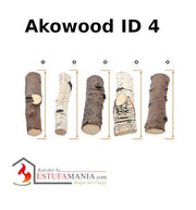 Troncos decorativos Akowood ID 4 Mix en diferentes tamaños y texturas, ideales para decoración interior y exterior.