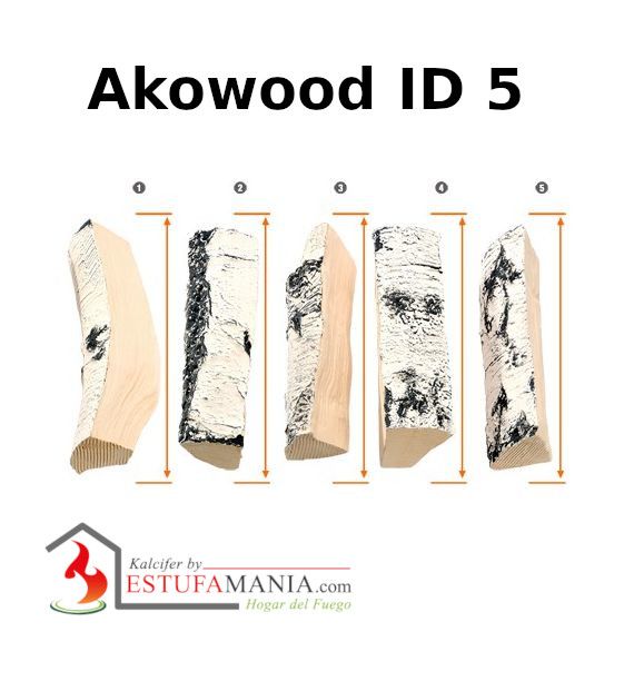 Troncos cerámicos Akowood ID 5 abedul grande, material duradero y decorativo para ambientes cálidos y modernos.