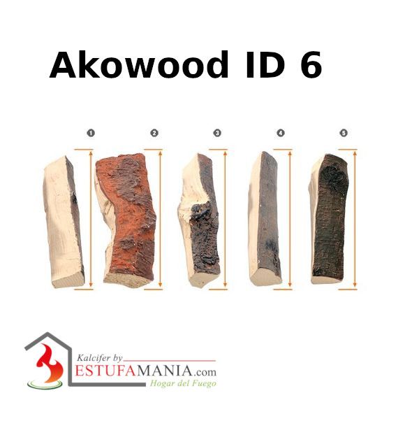 Troncos decorativos Akowood ID 6 Mix, elementos de madera natural para decoración interior y exterior.
