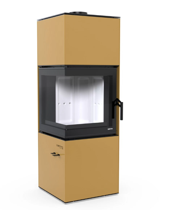 Estufa de leña Quadroom Defro Home