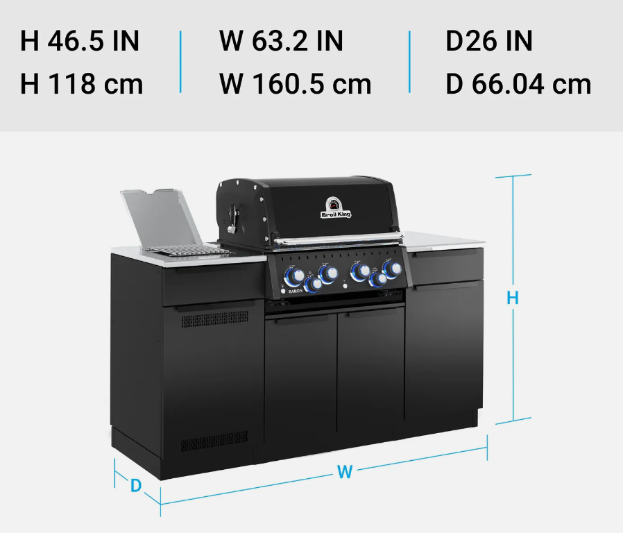 Cocina Exterior Modular MOK Baron 490 IR - Broil king