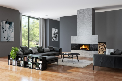 Chimenea de leña HEAT 88.50 (Frontal) - Romotop