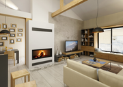 Chimenea de leña HEAT 110.50 (Frontal) - Romotop
