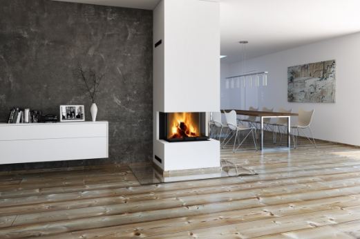 Chimenea de leña HEAT 65.52.31 (Doble Corner) - Romotop