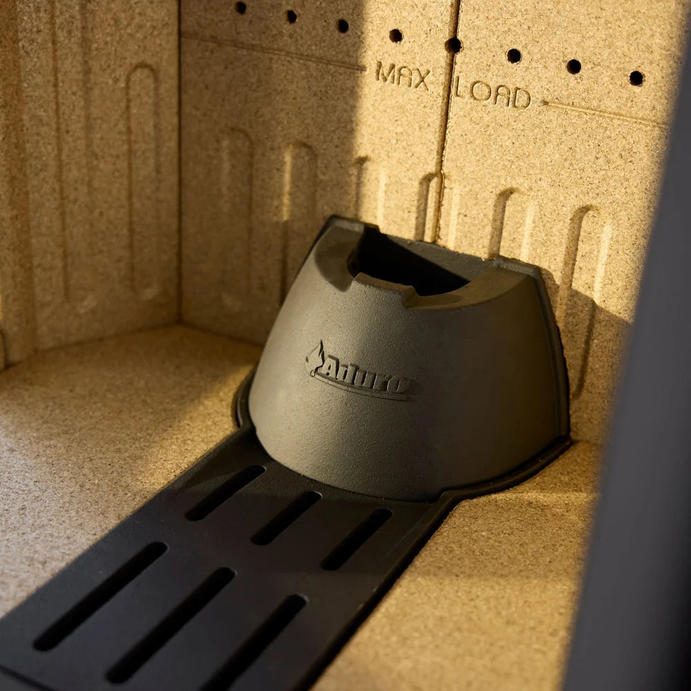 Detalle estufa h3 lux aduro