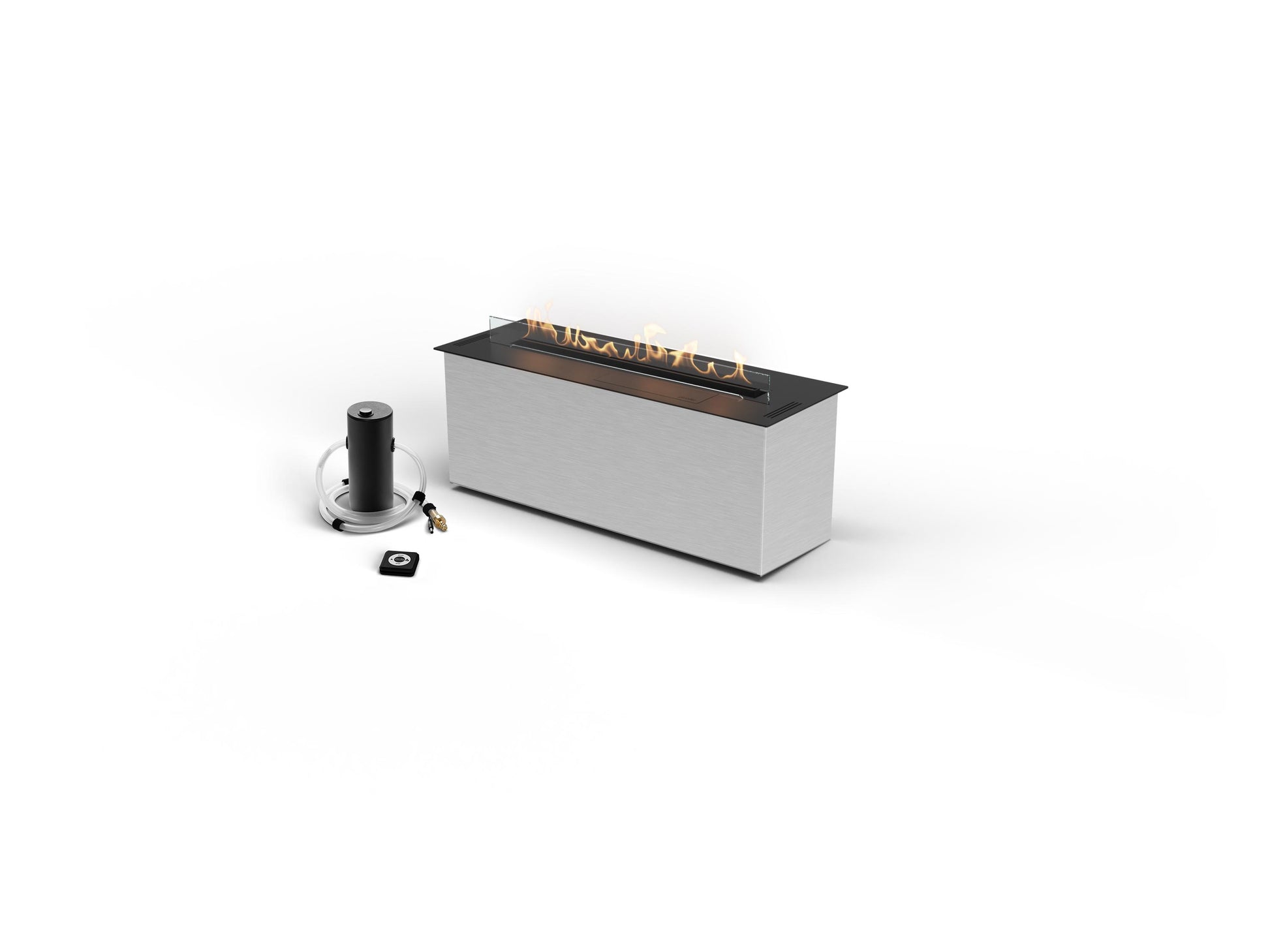quemador de bioetanol con control automatico accesorio de bomba recargable planika 1000