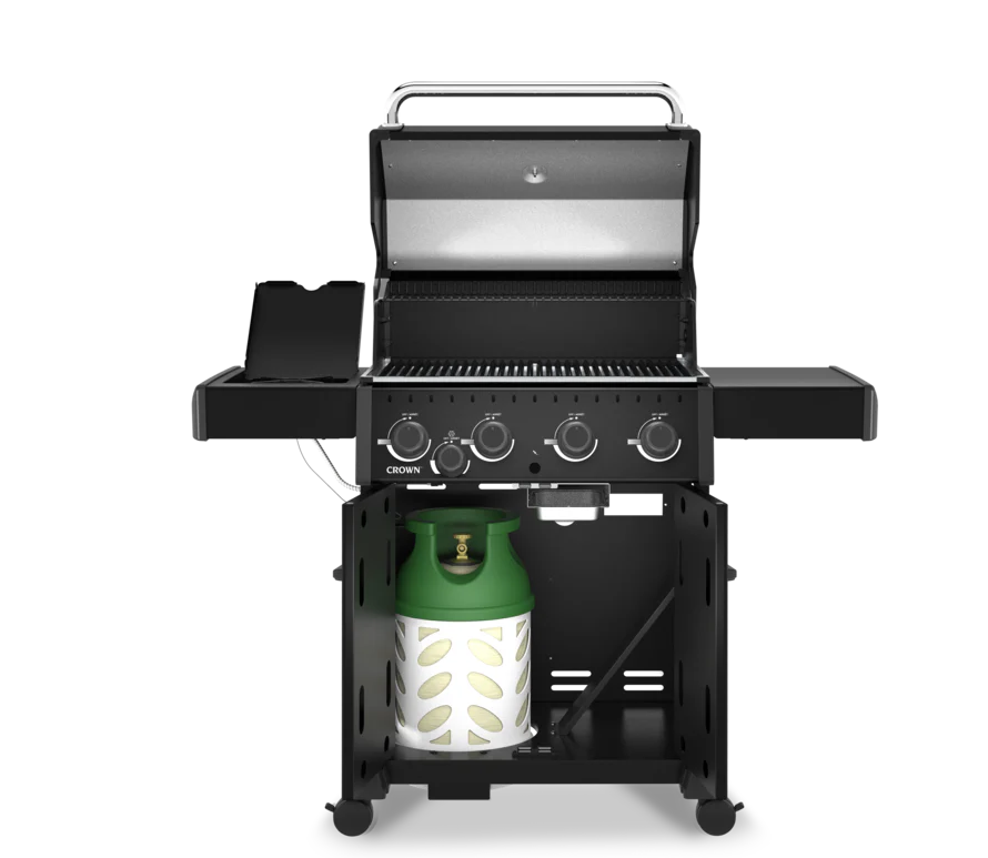 Armario inferior de la barbacoa Broil King Crown 440 Shadow con espacio para bombona de gas propano