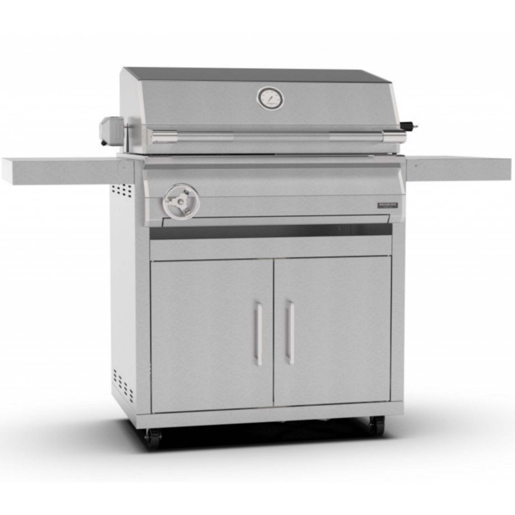 Barbacoa de carbón EMBER 800 con carro INOX – Brabura Grills