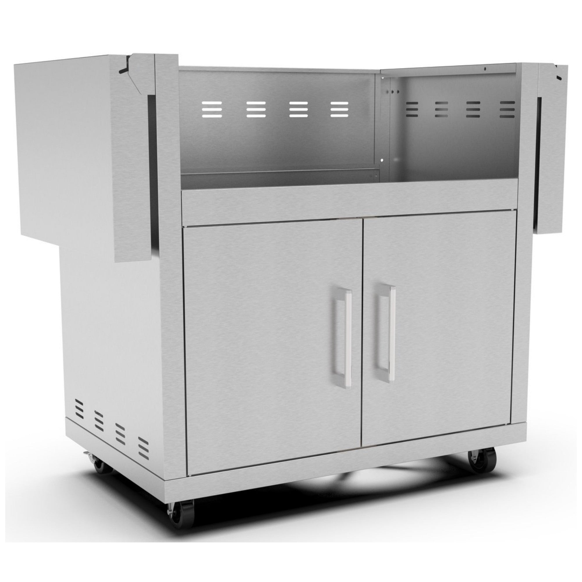 Barbacoa de carbón EMBER 800 con carro INOX – Brabura Grills