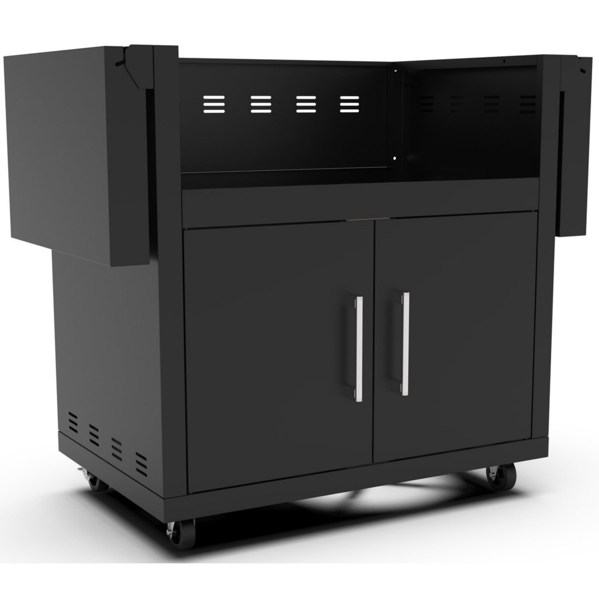 Barbacoa de carbón EMBER 800 con carro NEGRO – Brabura Grills