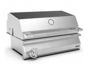 Barbacoa de carbón EMBER 800 de acero inoxidable con tapa y termómetro integrado