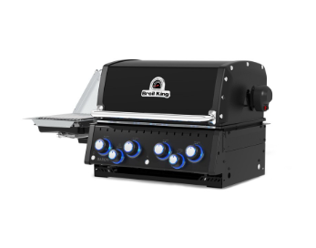 Barbacoa encastrable Broil King Baron 490 IR Shadow BI en negro mate con mandos retroiluminados para jardín
