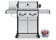 Barbacoa de gas Broil King Baron S 490 IR en acero inoxidable con 4 quemadores y quemador infrarrojo lateral